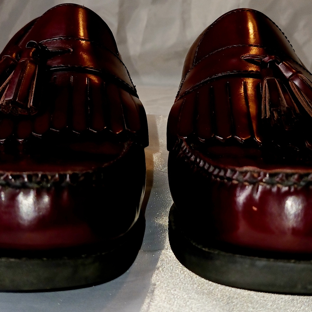 "Rockport" Men's Burgundy, Leather, Tassel Loafers Size 12W - Picture 3 of 15